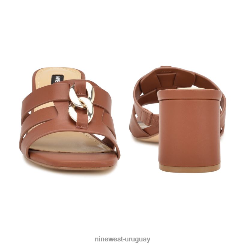 BD0422248 Nine West sandalias con tacón estilo gipper rico cafe