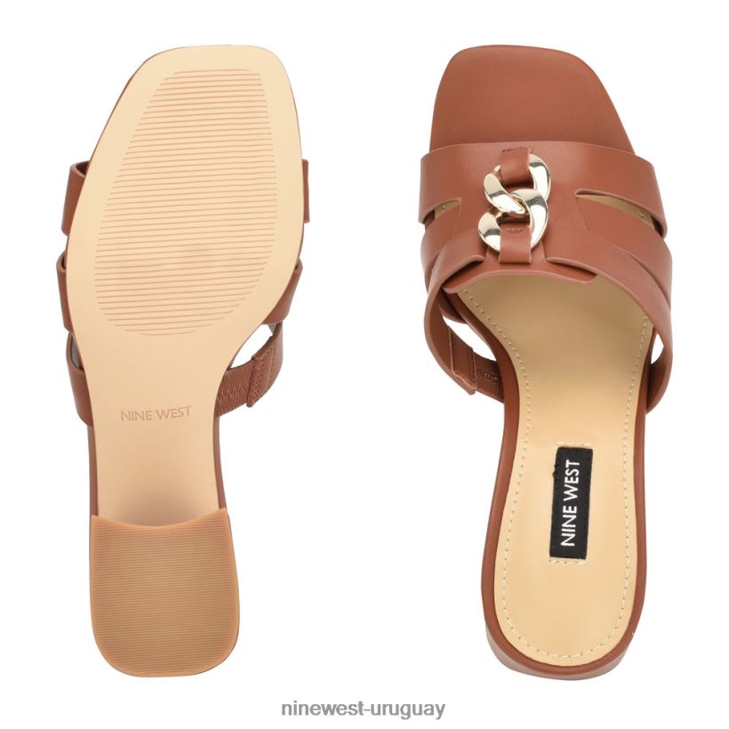 BD0422248 Nine West sandalias con tacón estilo gipper rico cafe