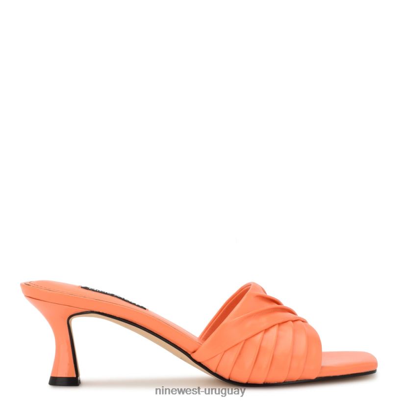 BD0422260 Nine West sandalias de tacón azala naranja