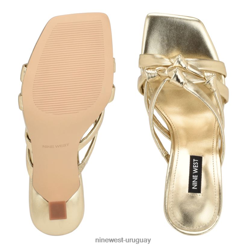BD0422265 Nine West sandalias de tacón yeander platino