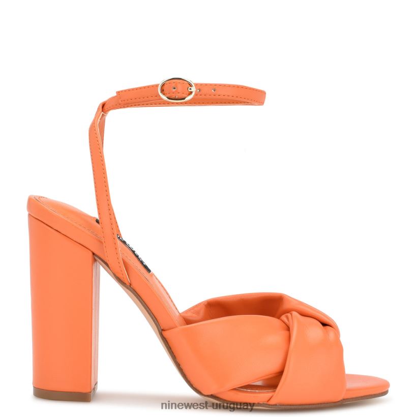 BD0422294 Nine West sandalias de tacón larisa naranja