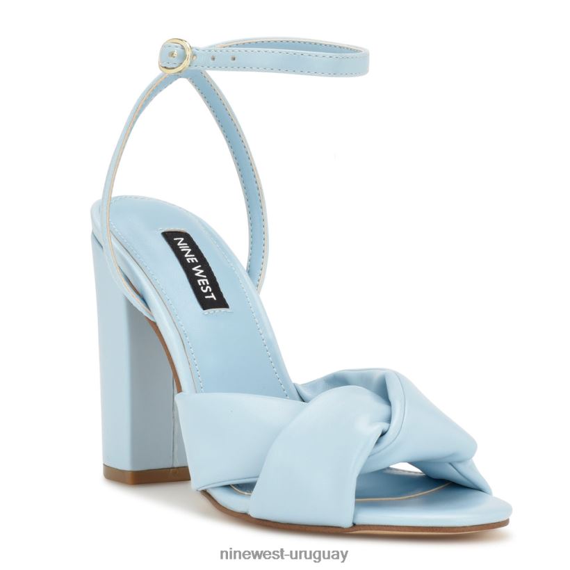 BD0422295 Nine West sandalias de tacón larisa azul claro
