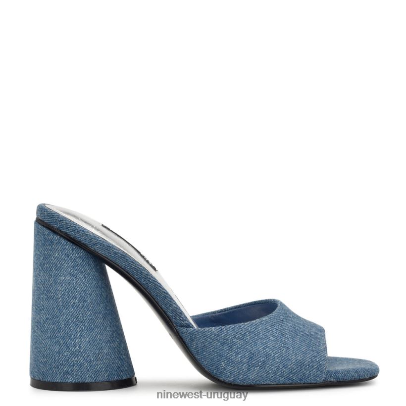 BD0422302 Nine West sandalias con tacón excitat mezclilla azul