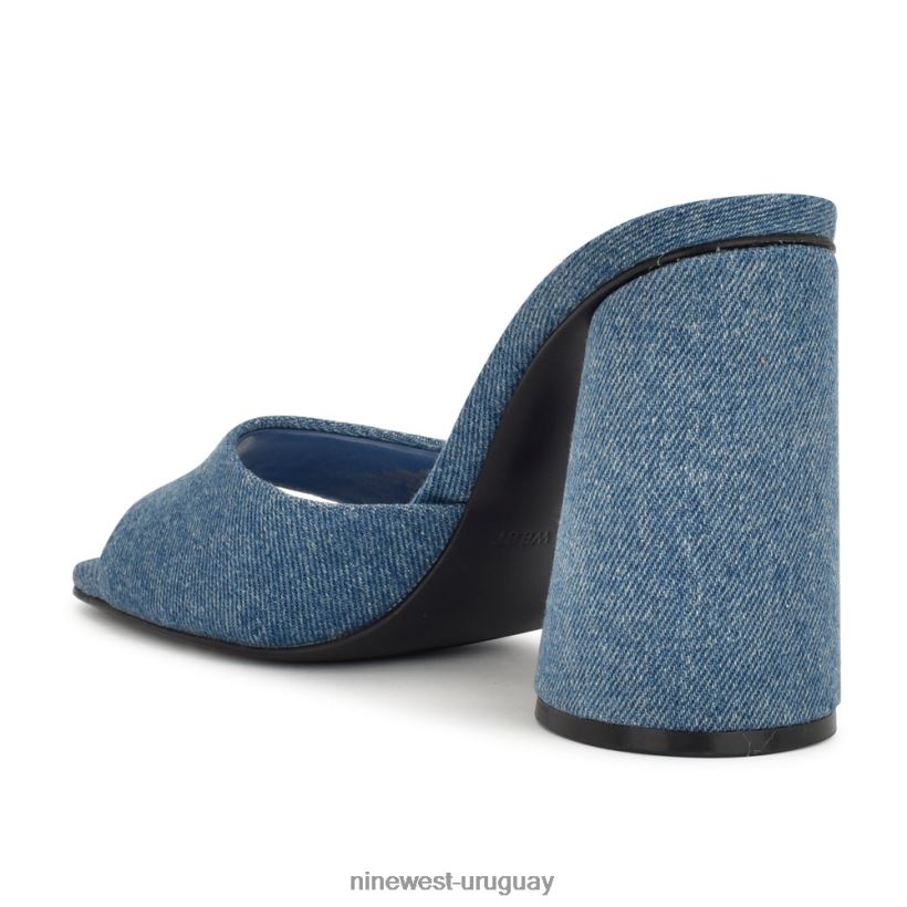 BD0422302 Nine West sandalias con tacón excitat mezclilla azul