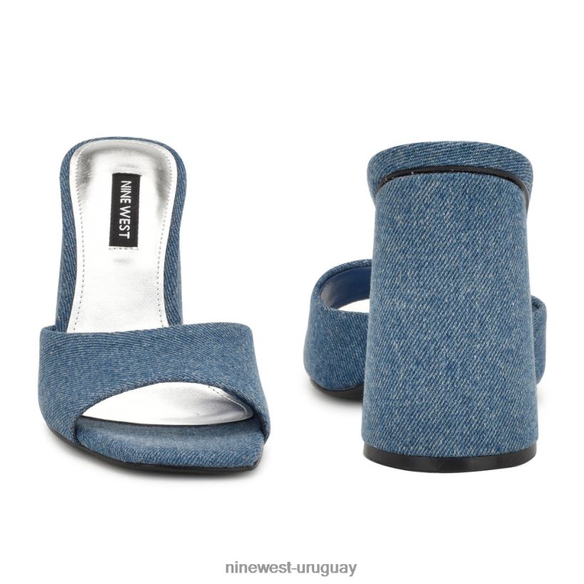 BD0422302 Nine West sandalias con tacón excitat mezclilla azul