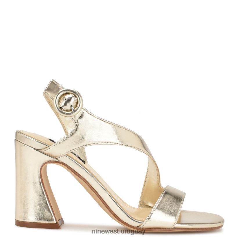 BD0422316 Nine West sandalias ushila de tacón platino