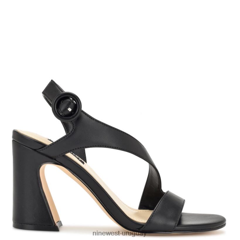 BD0422317 Nine West sandalias ushila de tacón negro