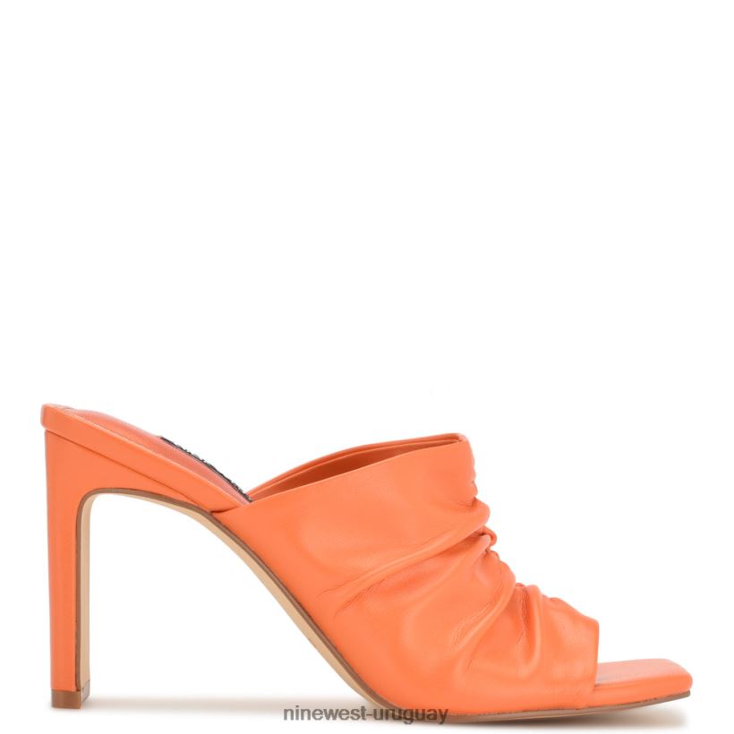BD0422320 Nine West sandalias con tacón pera naranja