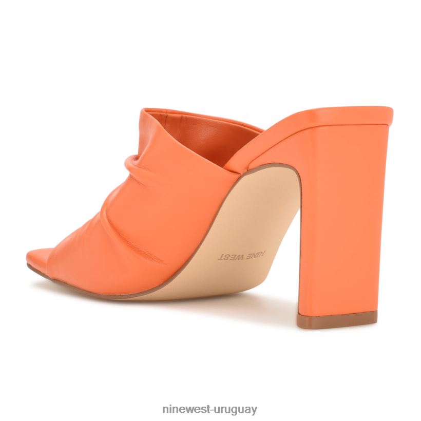 BD0422320 Nine West sandalias con tacón pera naranja