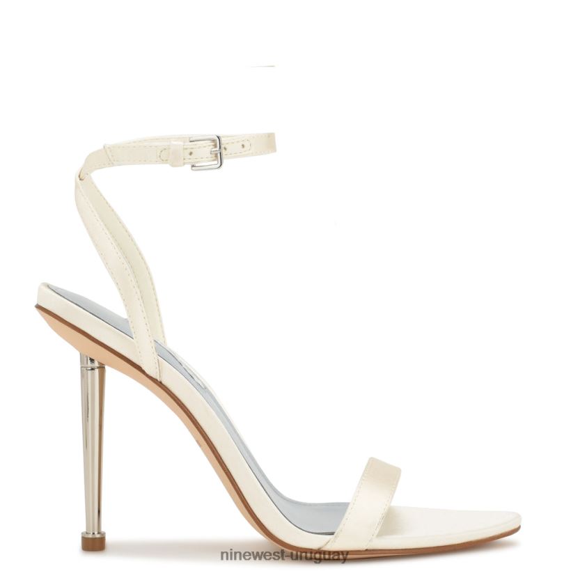 BD0422333 Nine West sandalias reina con tira en el tobillo satén marfil