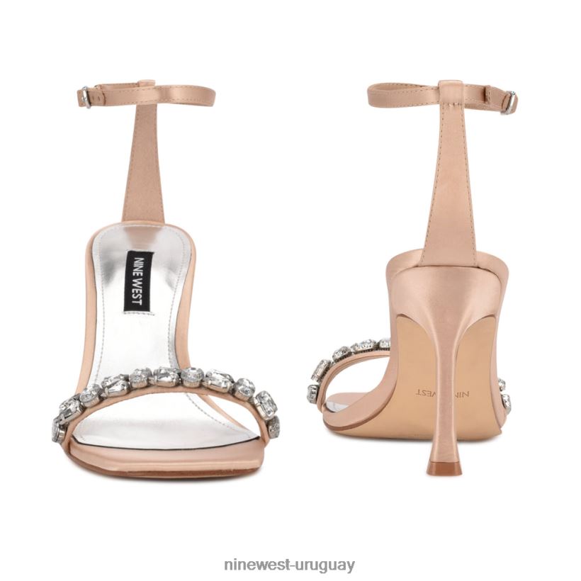 BD0422376 Nine West sandalias de vestir con tira en el tobillo yazmin cristal satinado natural