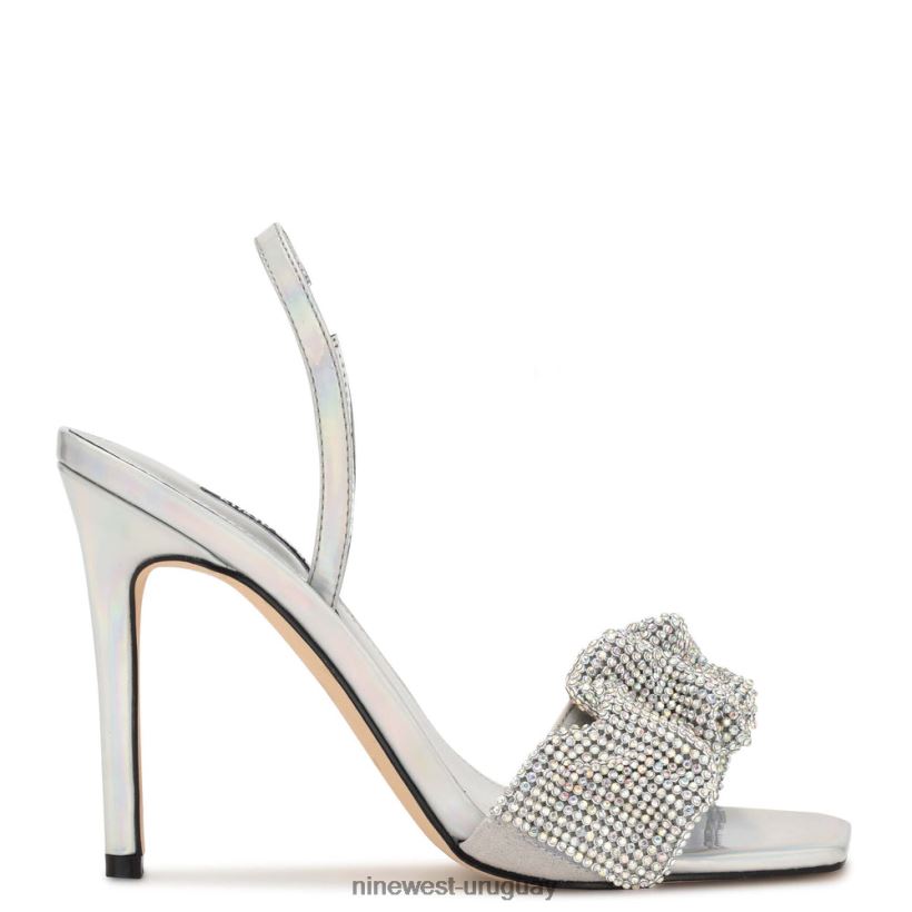 BD0422420 Nine West sandalias taray plata iridiscente