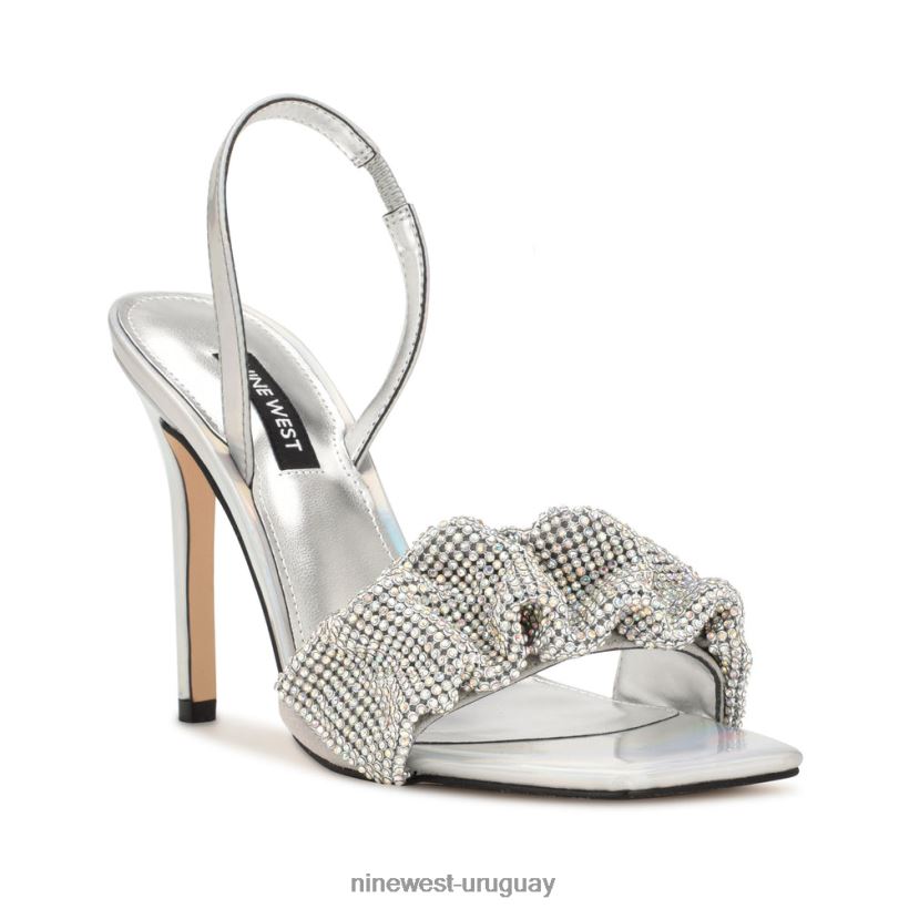 BD0422420 Nine West sandalias taray plata iridiscente