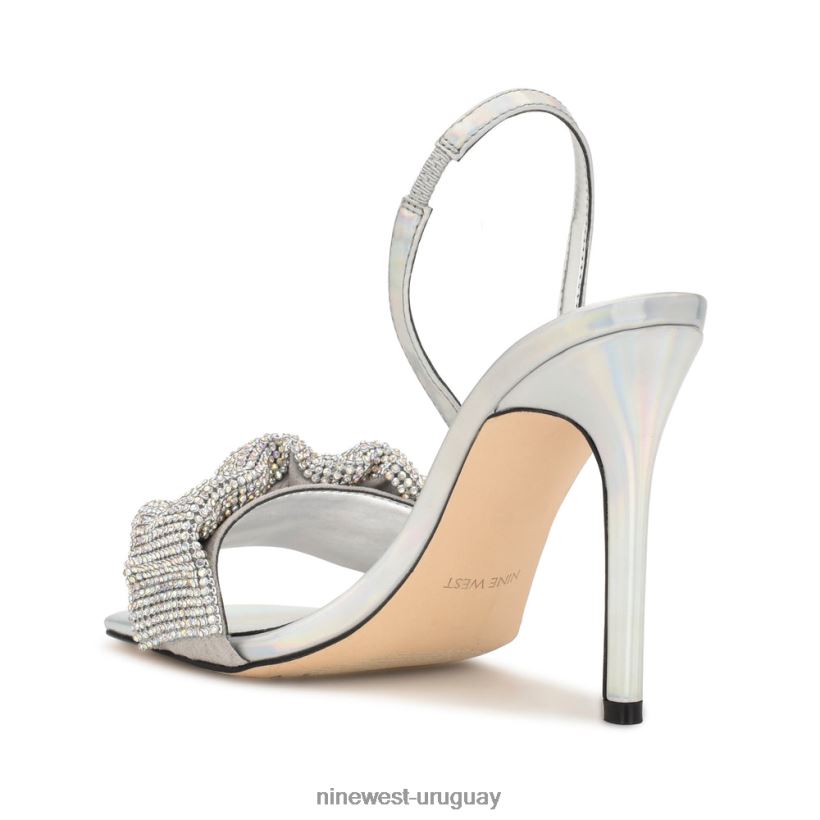 BD0422420 Nine West sandalias taray plata iridiscente