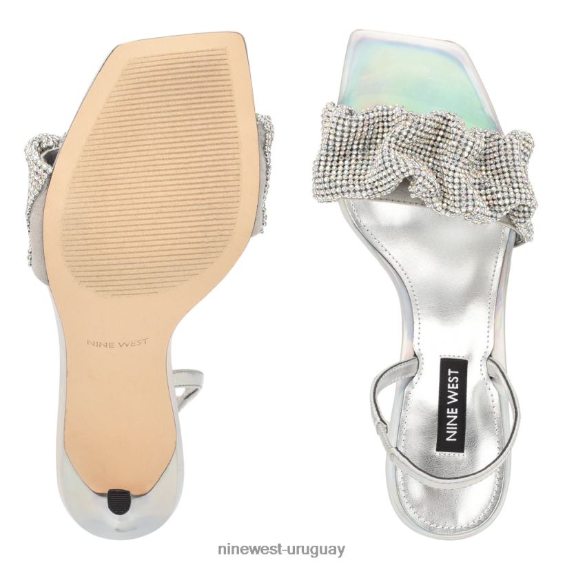 BD0422420 Nine West sandalias taray plata iridiscente