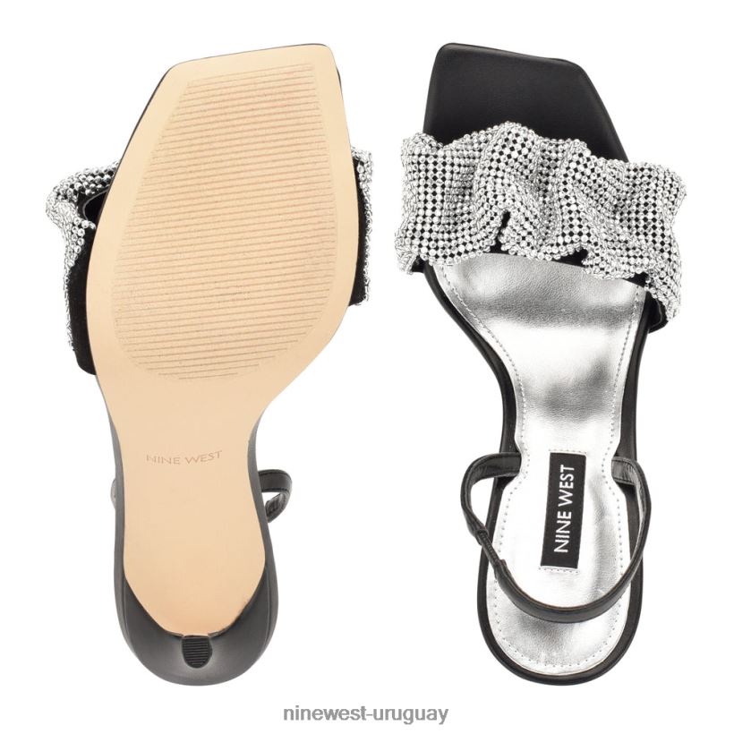 BD0422450 Nine West sandalias taray cristal negro