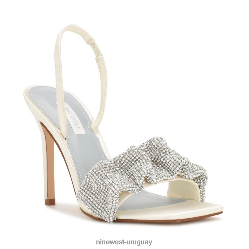 BD0422451 Nine West sandalias taray satén marfil