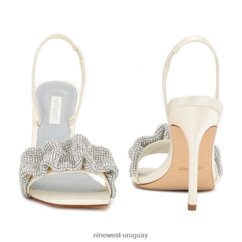 BD0422451 Nine West sandalias taray satén marfil