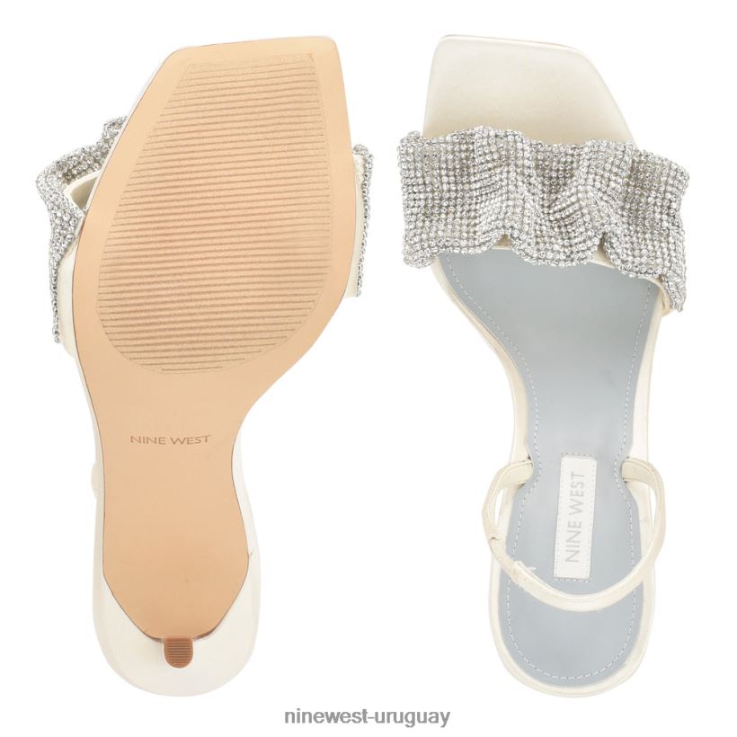 BD0422451 Nine West sandalias taray satén marfil