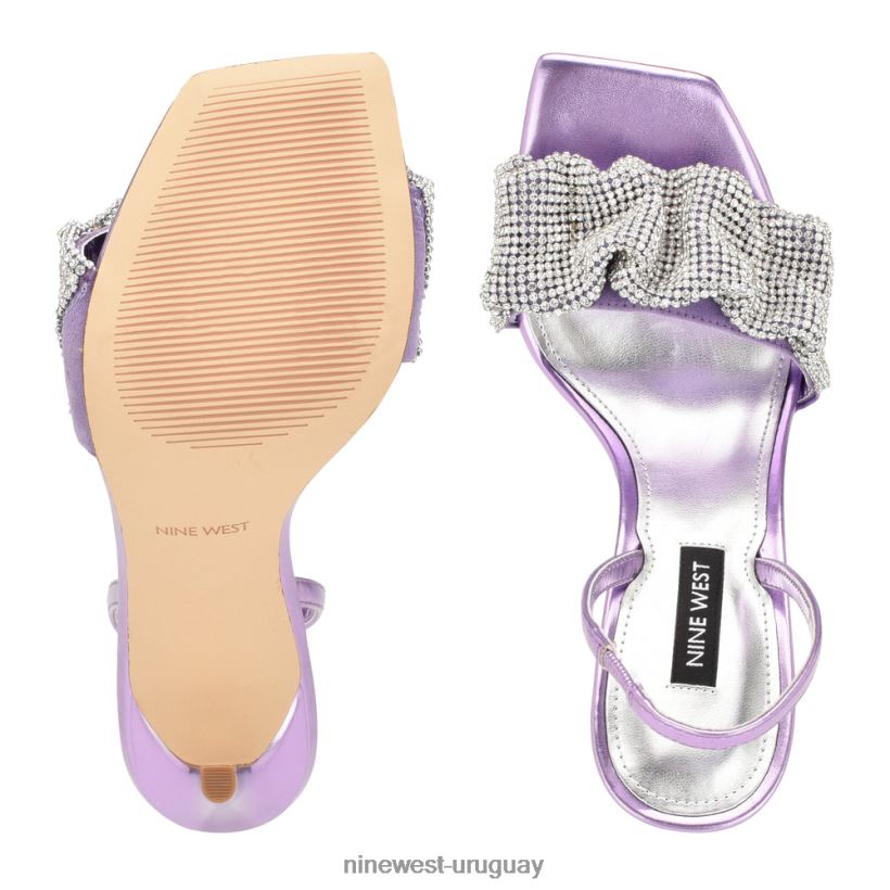 BD0422452 Nine West sandalias taray cristal violeta claro