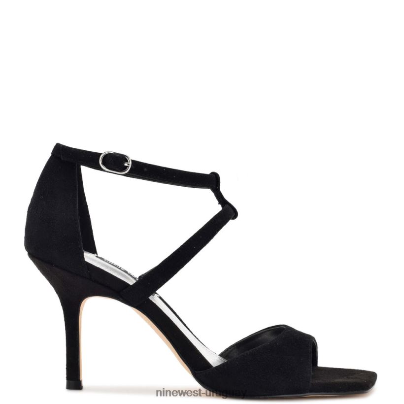 BD0422462 Nine West sandalias de tacón suspiros ante negro
