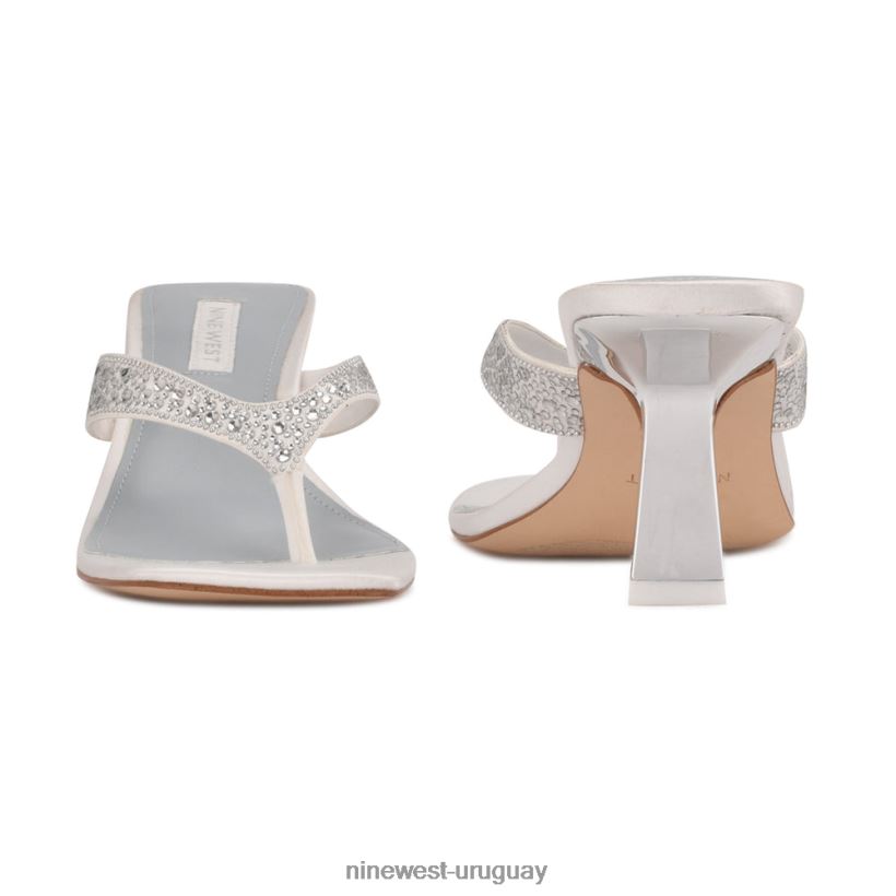 BD0422463 Nine West sandalias con tacón nesh satén blanco