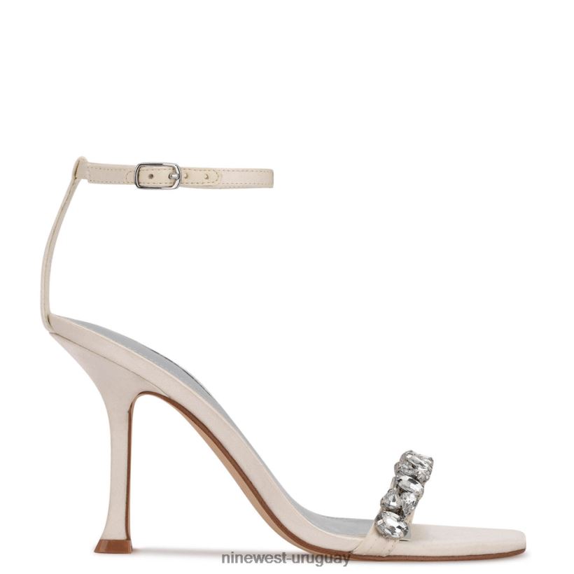 BD0422474 Nine West sandalias de vestir con tira en el tobillo yazmin satén blanco