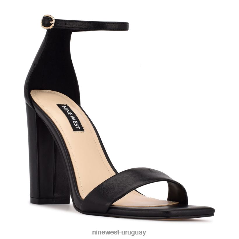 BD0422493 Nine West sandalias marrie con tira en el tobillo cuero negro