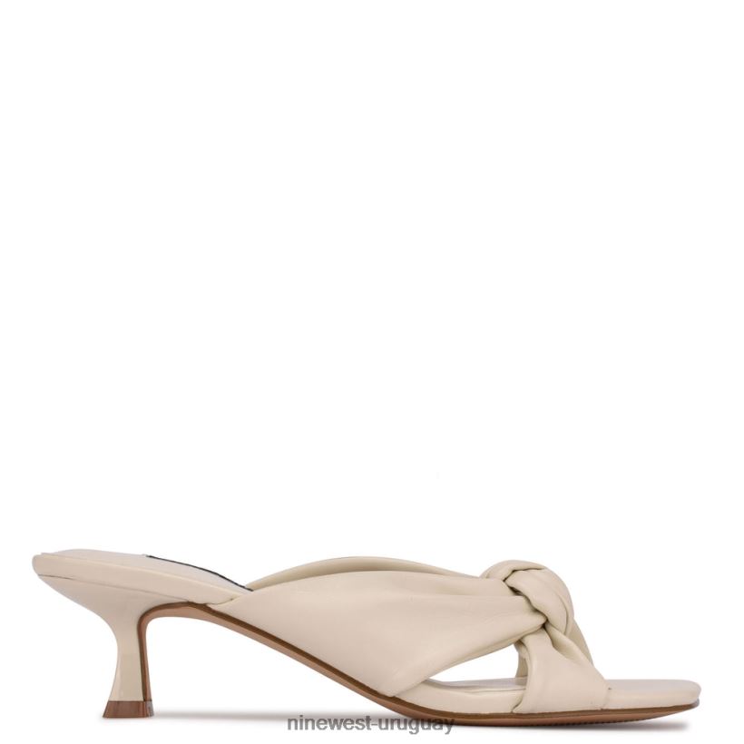 BD0422532 Nine West sandalias con tacón dipa crema elegante