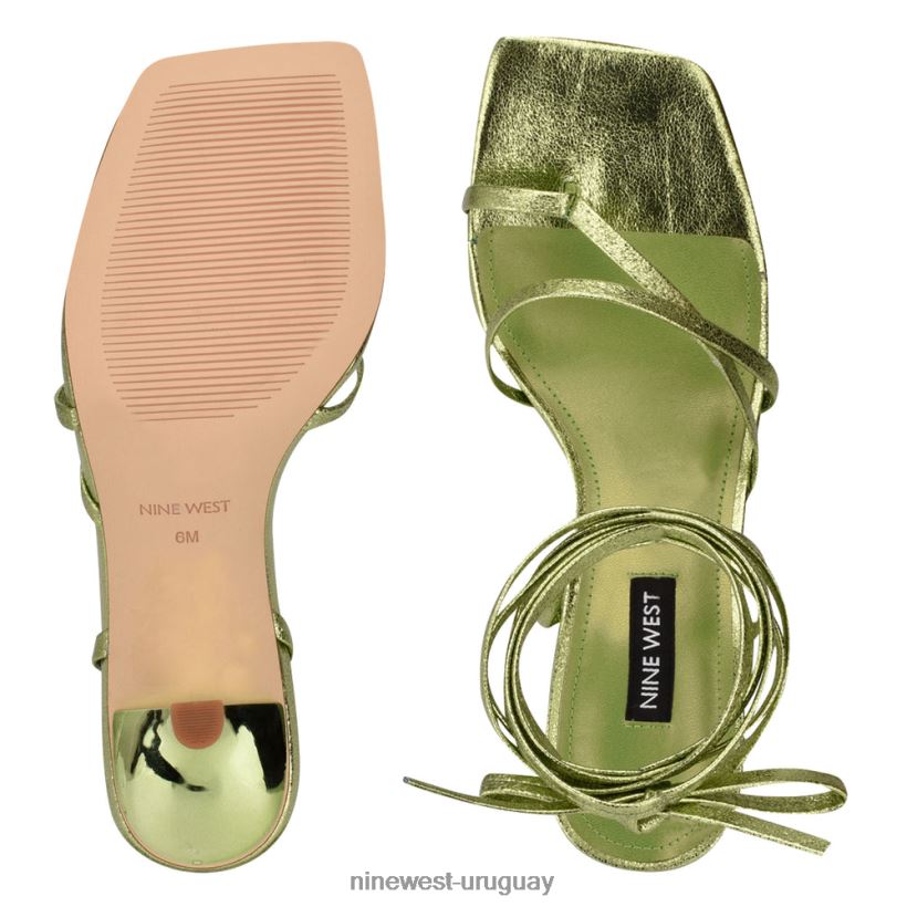 BD0422545 Nine West sandalias de tacón pina cruzadas en el tobillo