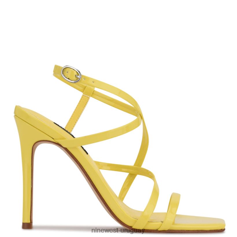 BD0422553 Nine West sandalias de tacón tipo tila amarillo