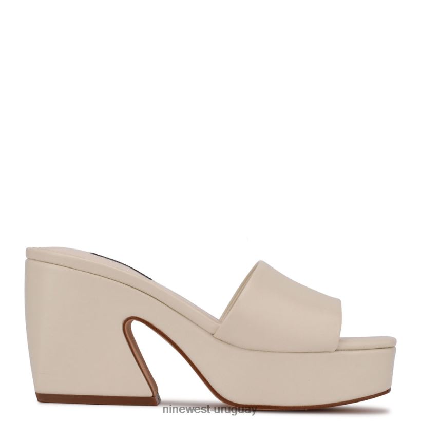 BD0422601 Nine West sandalias oklee con plataforma crema elegante