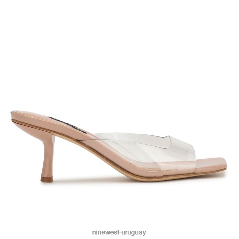 BD04221723 Nine West sandalias de tacón raylen apenas desnudo claro
