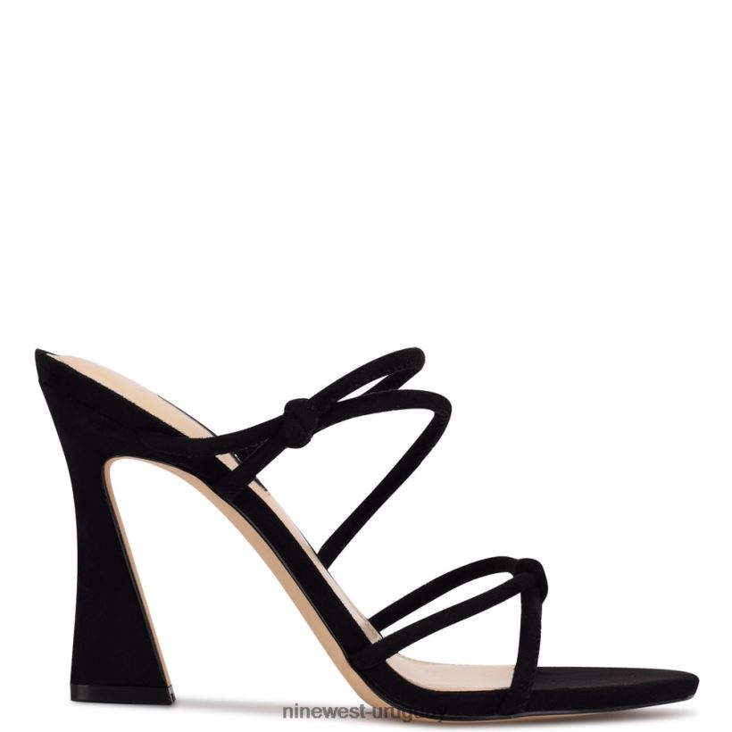 BD04222036 Nine West sandalias de tacón kims ante negro