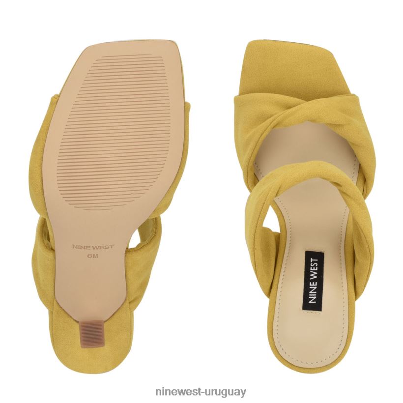 BD04222058 Nine West sandalias de tacón seeya amarillo