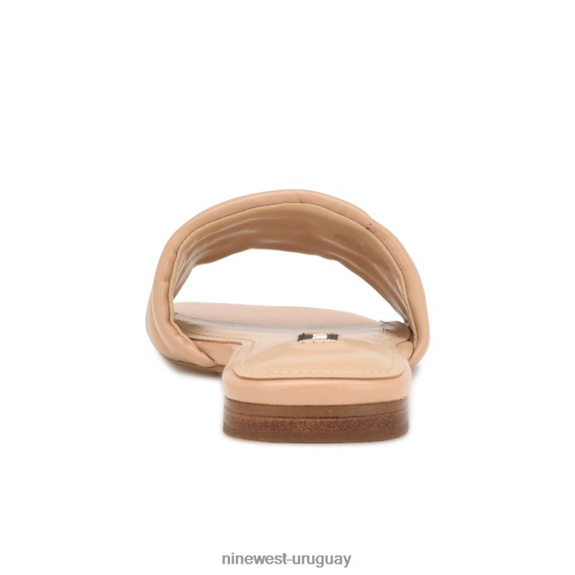 BD04222089 Nine West sandalias planas menqs Rosa claro