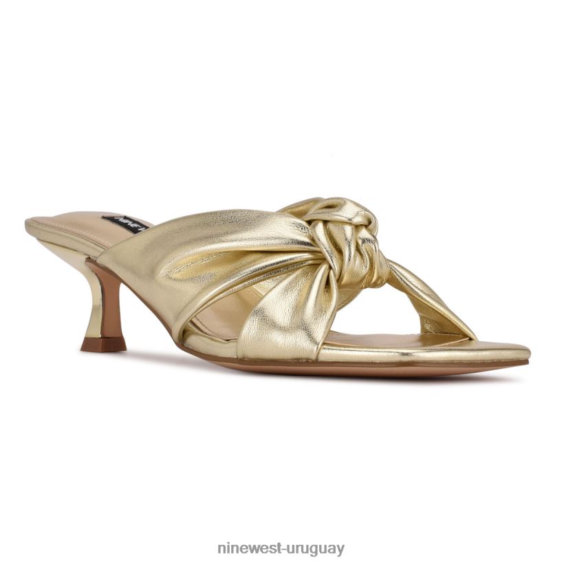 BD04222264 Nine West sandalias con tacón dipa platino