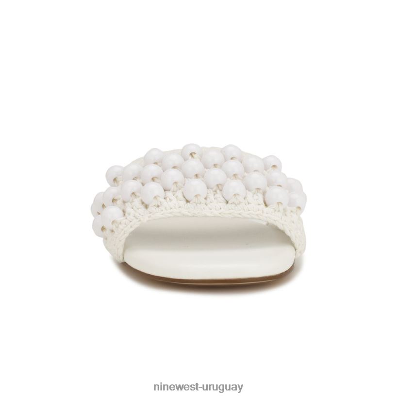 BD0422641 Nine West sandalias tejidas leelee blanco