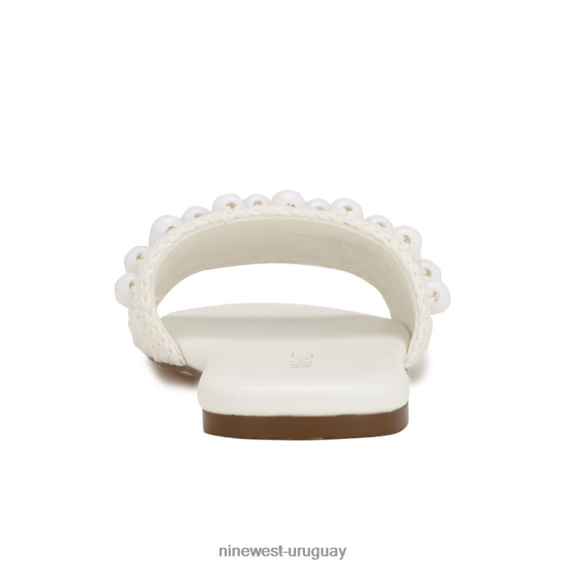 BD0422641 Nine West sandalias tejidas leelee blanco