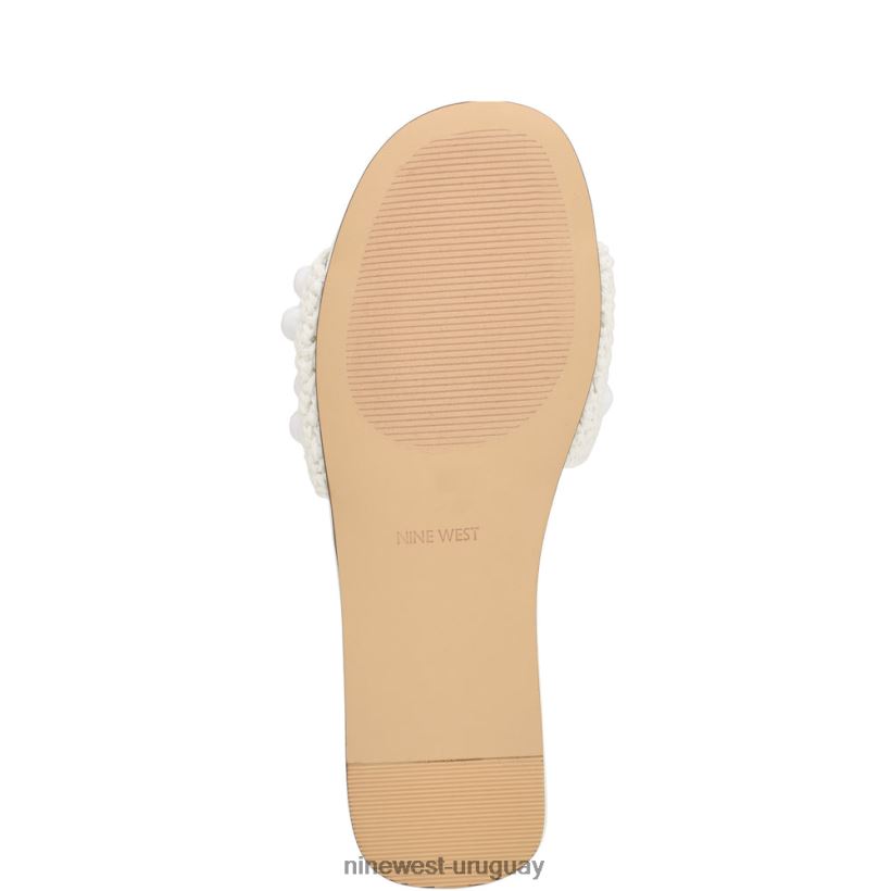 BD0422641 Nine West sandalias tejidas leelee blanco