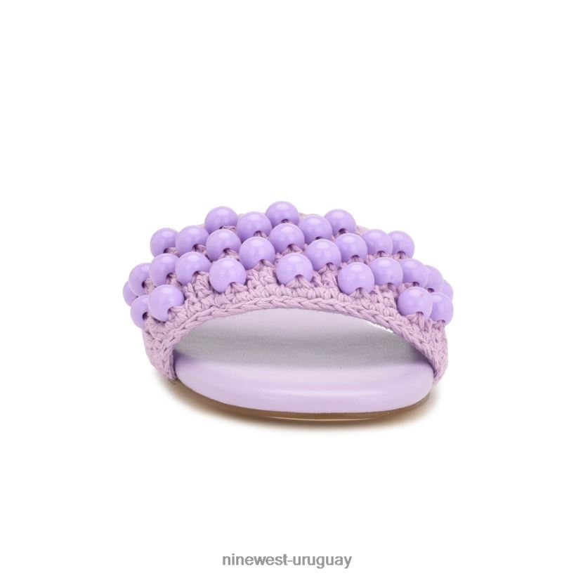 BD0422642 Nine West sandalias tejidas leelee púrpura