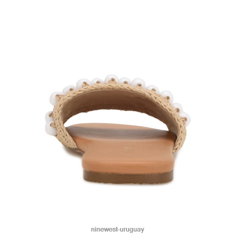 BD0422644 Nine West sandalias tejidas leelee blanco natural