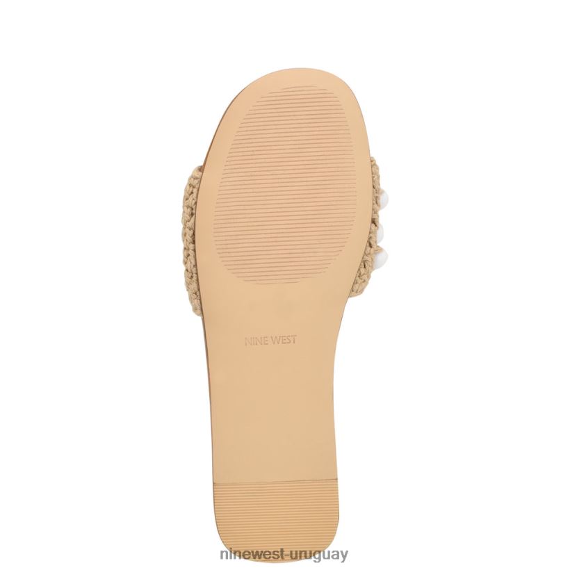 BD0422644 Nine West sandalias tejidas leelee blanco natural