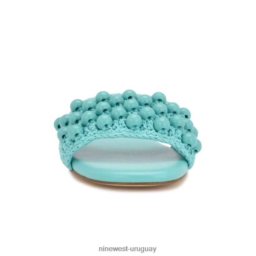 BD0422645 Nine West sandalias tejidas leelee turquesa