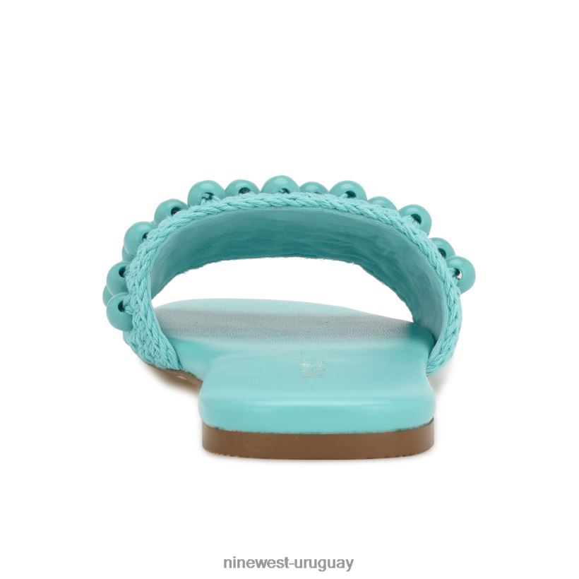 BD0422645 Nine West sandalias tejidas leelee turquesa