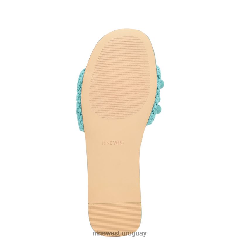 BD0422645 Nine West sandalias tejidas leelee turquesa