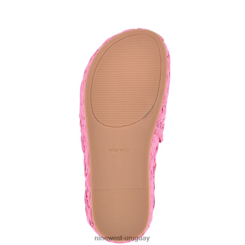 BD0422646 Nine West sandalias estilo alpargata canni rafia rosa