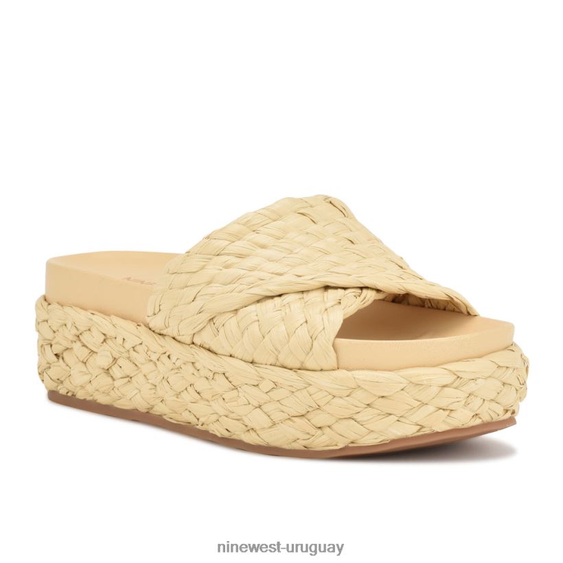 BD0422647 Nine West sandalias estilo alpargata canni rafia natural