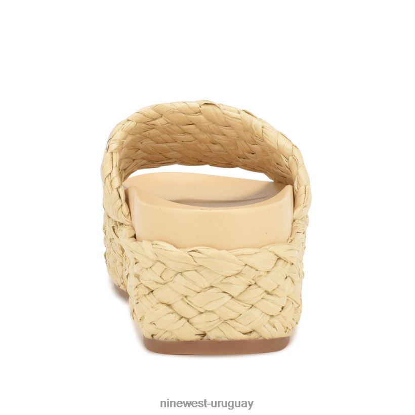 BD0422647 Nine West sandalias estilo alpargata canni rafia natural