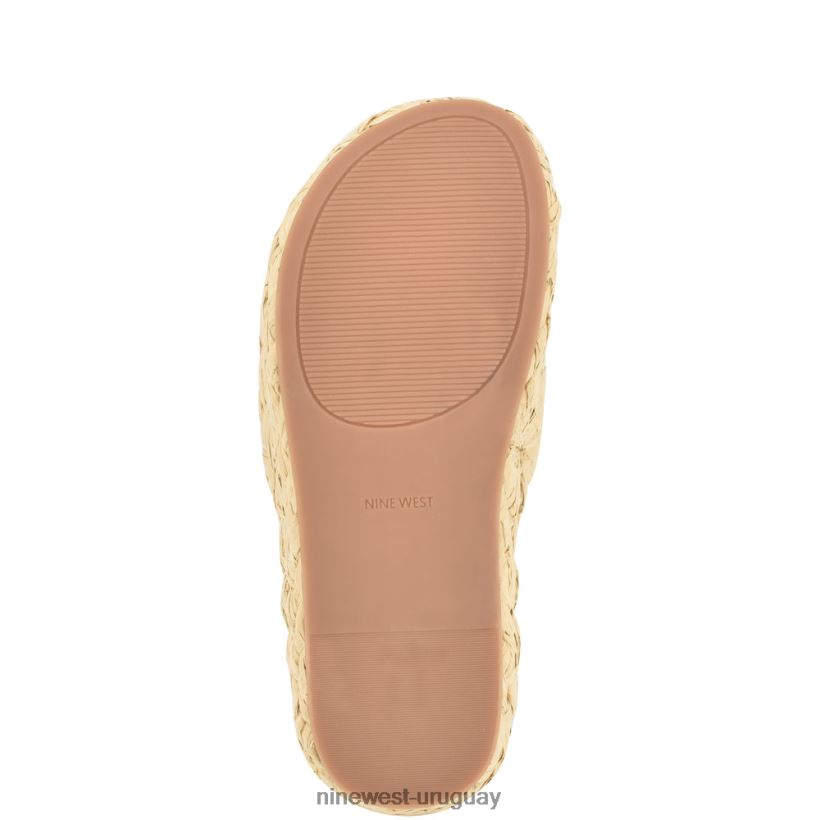 BD0422647 Nine West sandalias estilo alpargata canni rafia natural